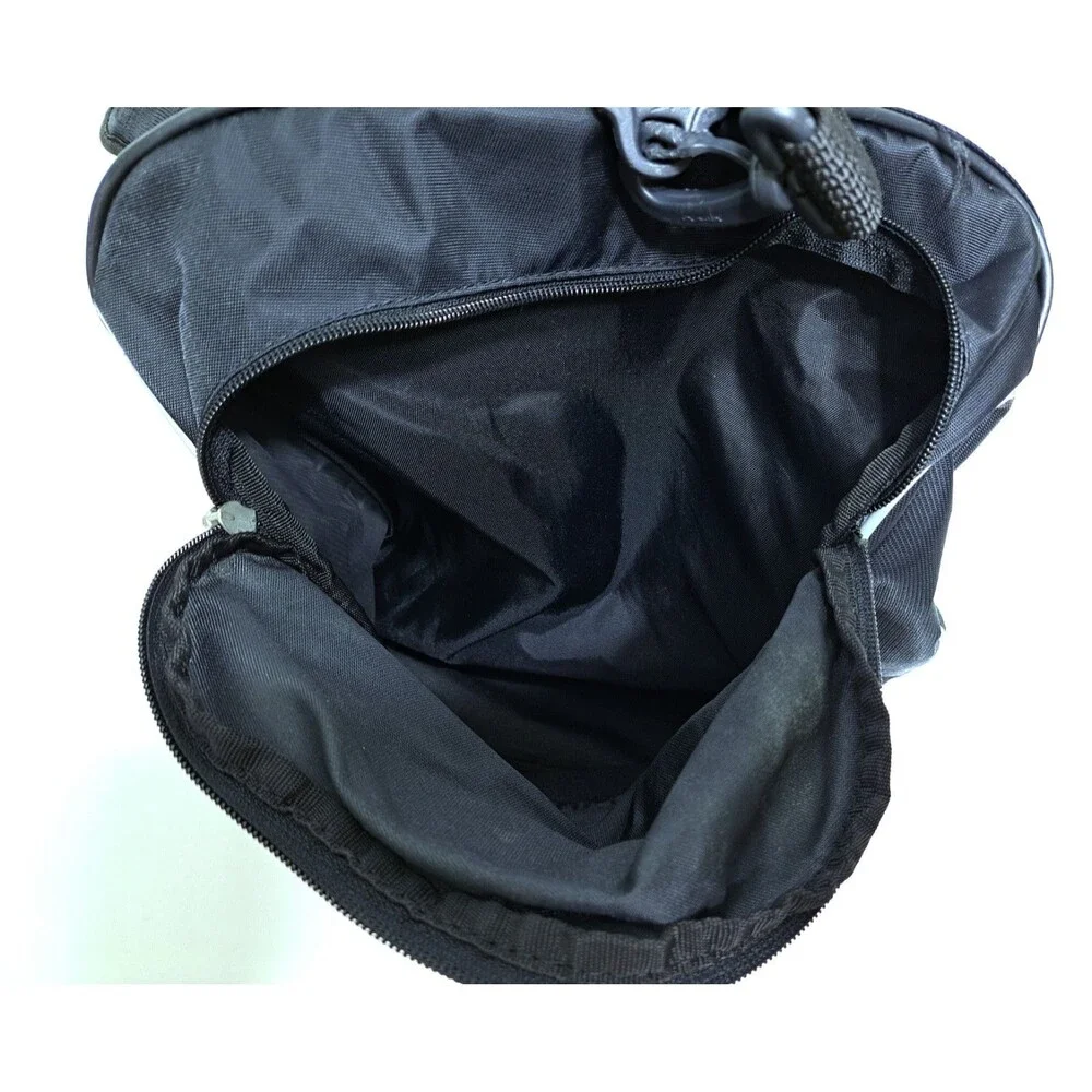 Nike Gym Duffle Bag Shoulder Strap Swoosh Black Carry On Travel Overnight